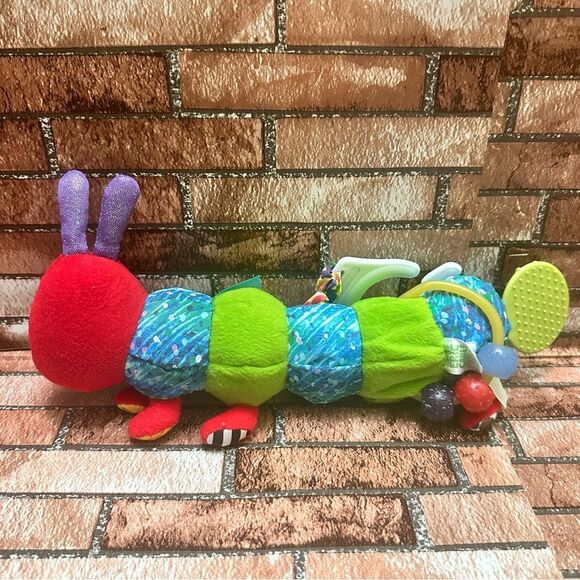 Very Hungry Caterpillar Teether Rattle sensory soft toy - Picture 3 of 8